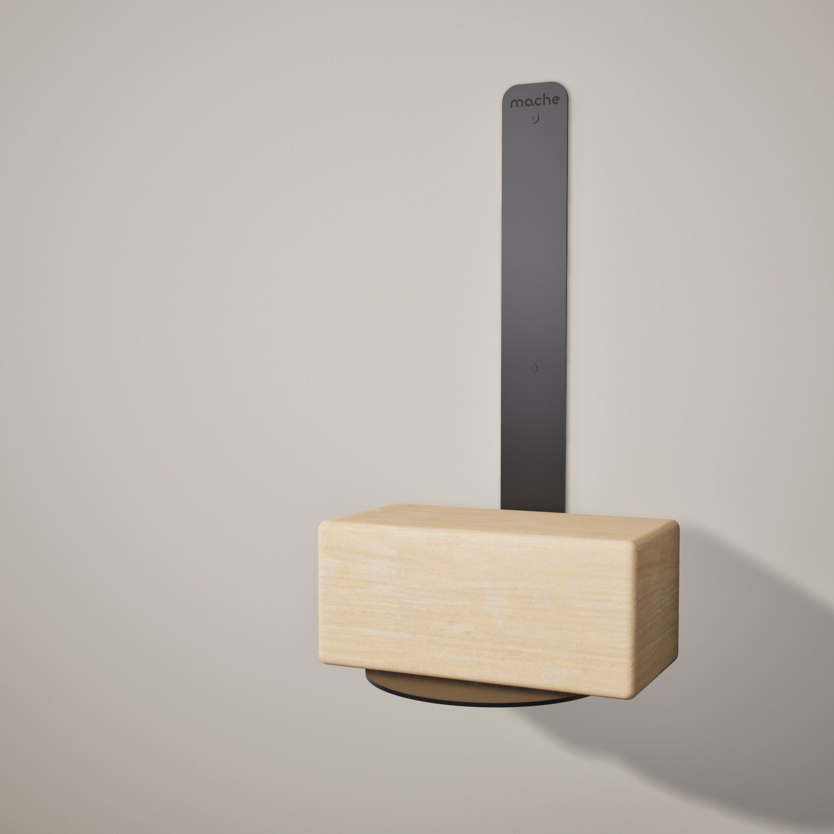 Yoke Yoga Block Wall Bracket | Black Mache