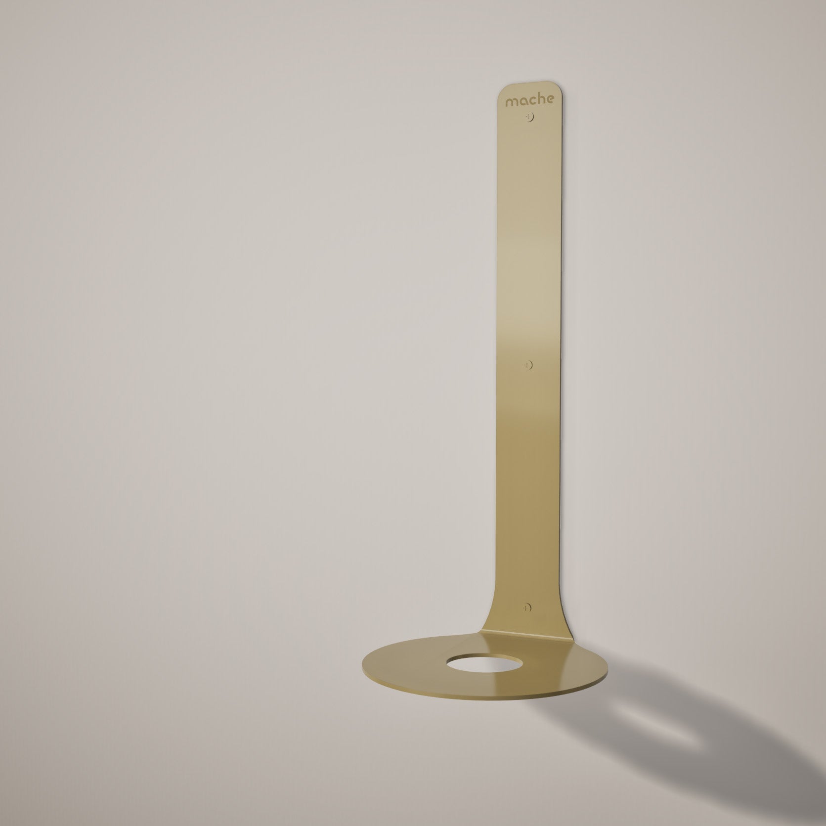 Yoke Yoga Block Wall Bracket | Gold Mache