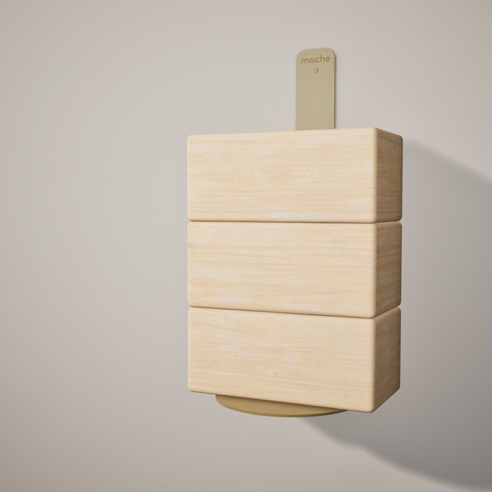 Yoke Yoga Block Wall Bracket | Gold Mache