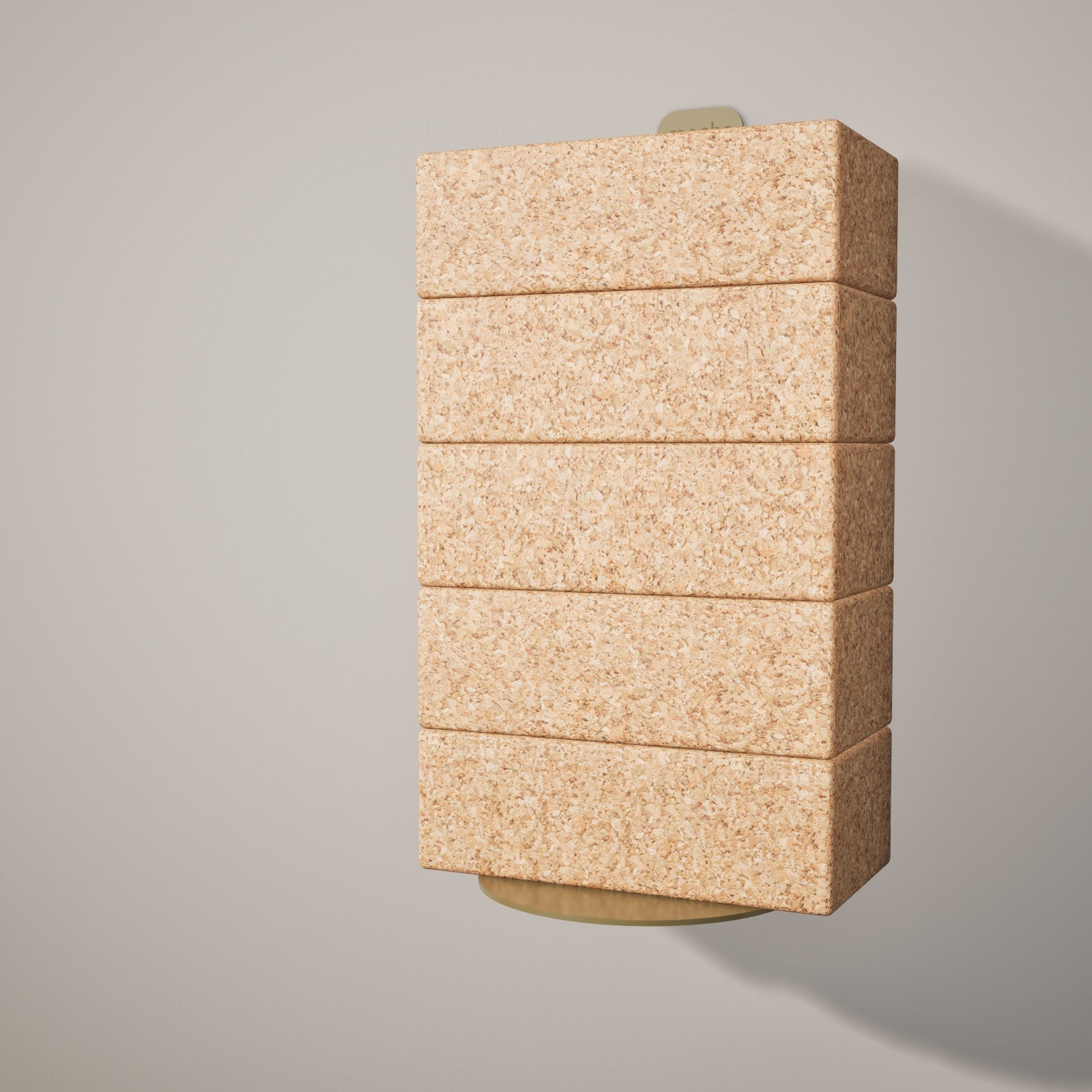 Yoke Yoga Block Wall Bracket | Gold Mache