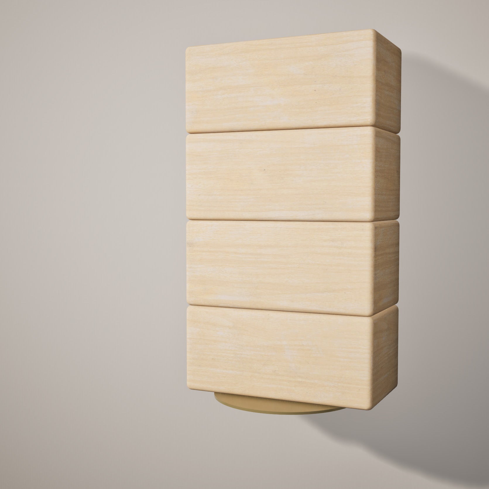 Yoke Yoga Block Wall Bracket | Gold Mache
