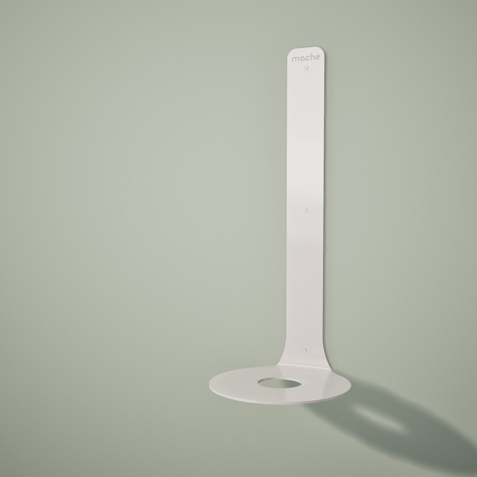 Yoke Yoga Block Wall Bracket | White Mache