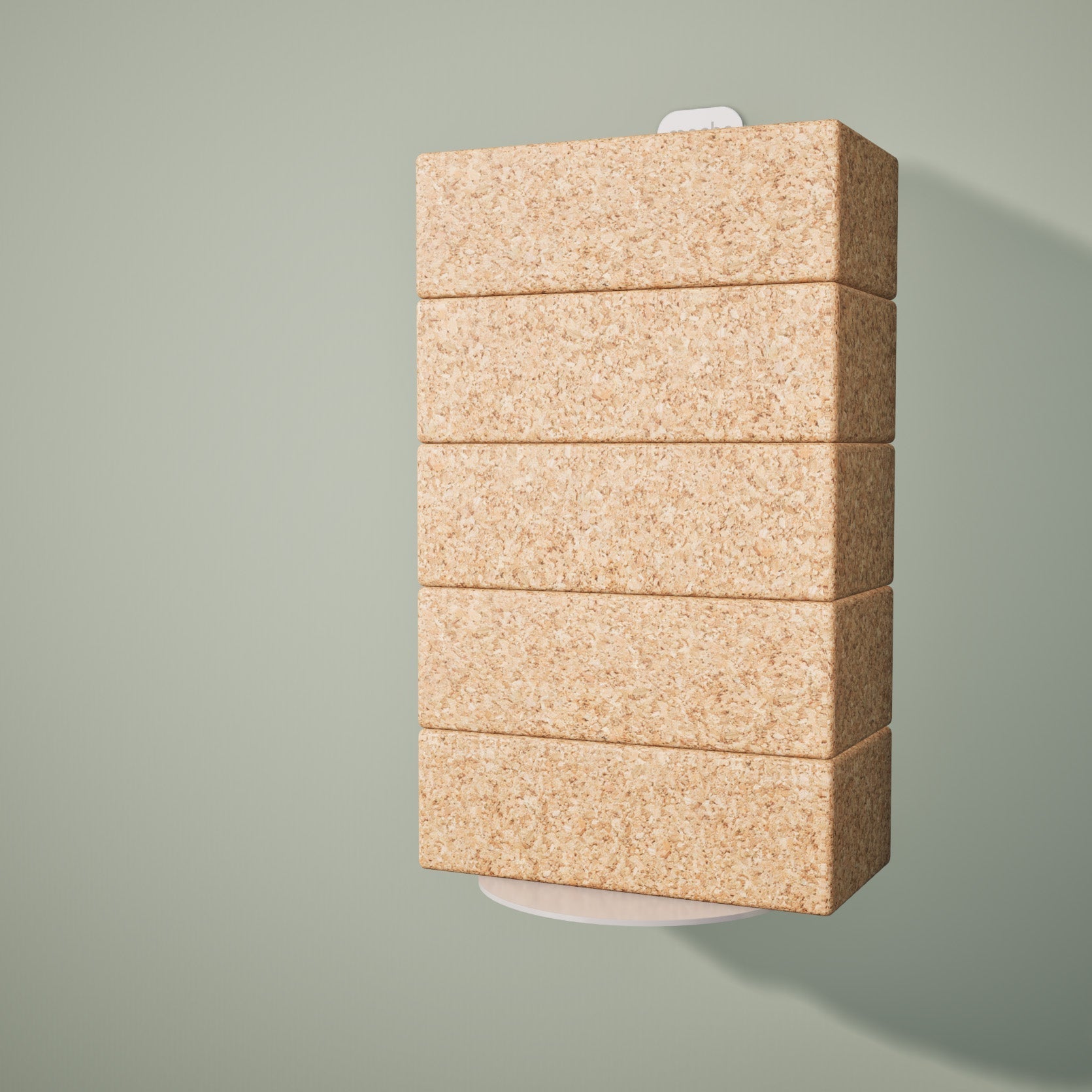 Yoke Yoga Block Wall Bracket | White Mache