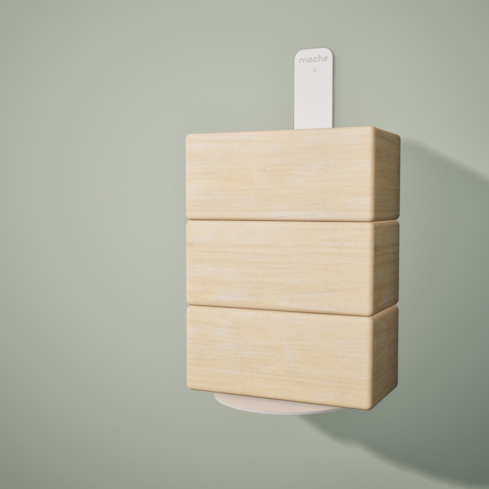 Yoke Yoga Block Wall Bracket | White Mache