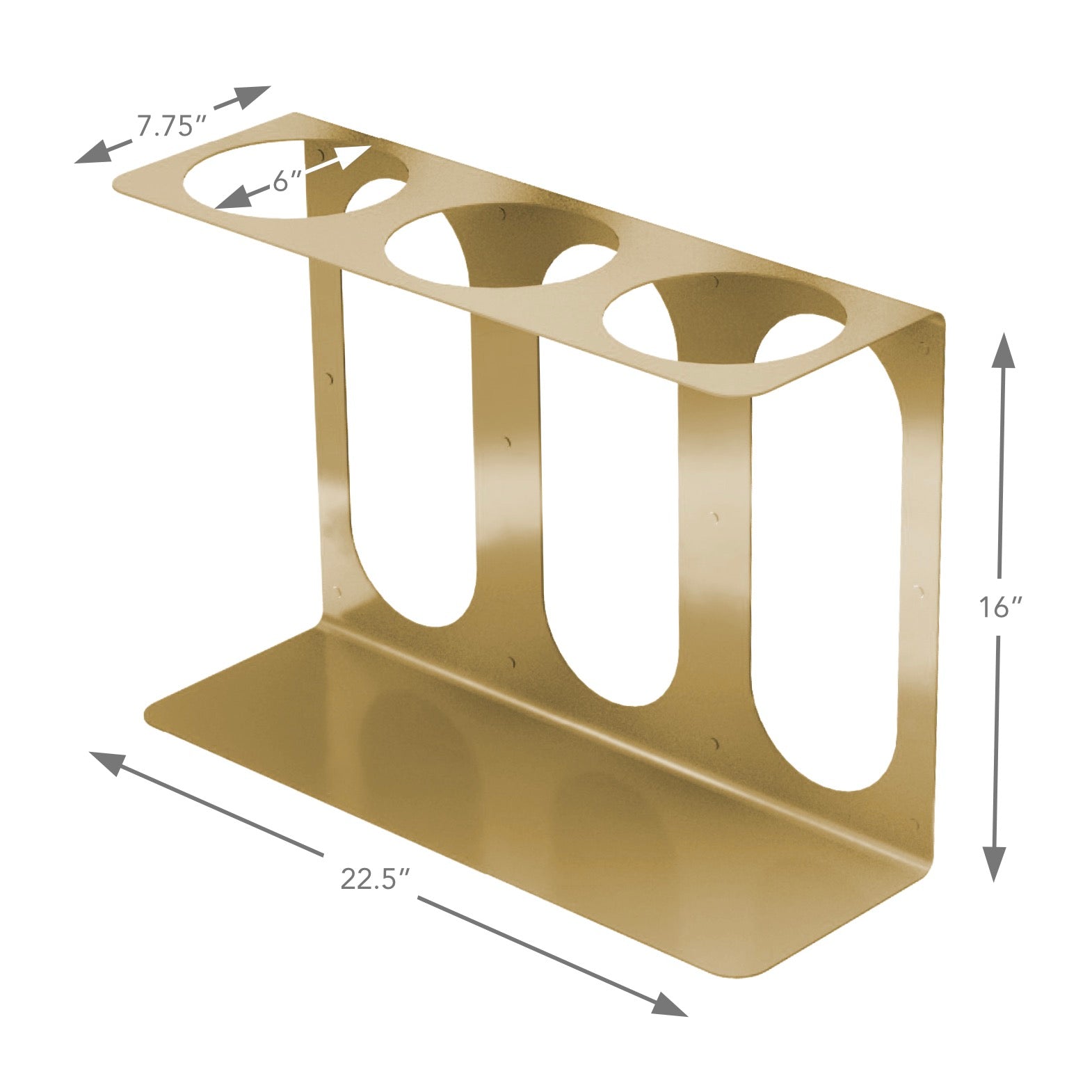 Yoke Yoga Mat Wall Bracket | Holds 3 Mats/Rollers Mache
