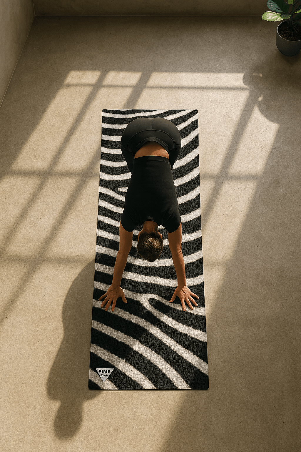 Zebra Stripe Eco - Friendly Yoga Mat – 6mm Cushioned, Non - Slip | Yune Yune Yoga